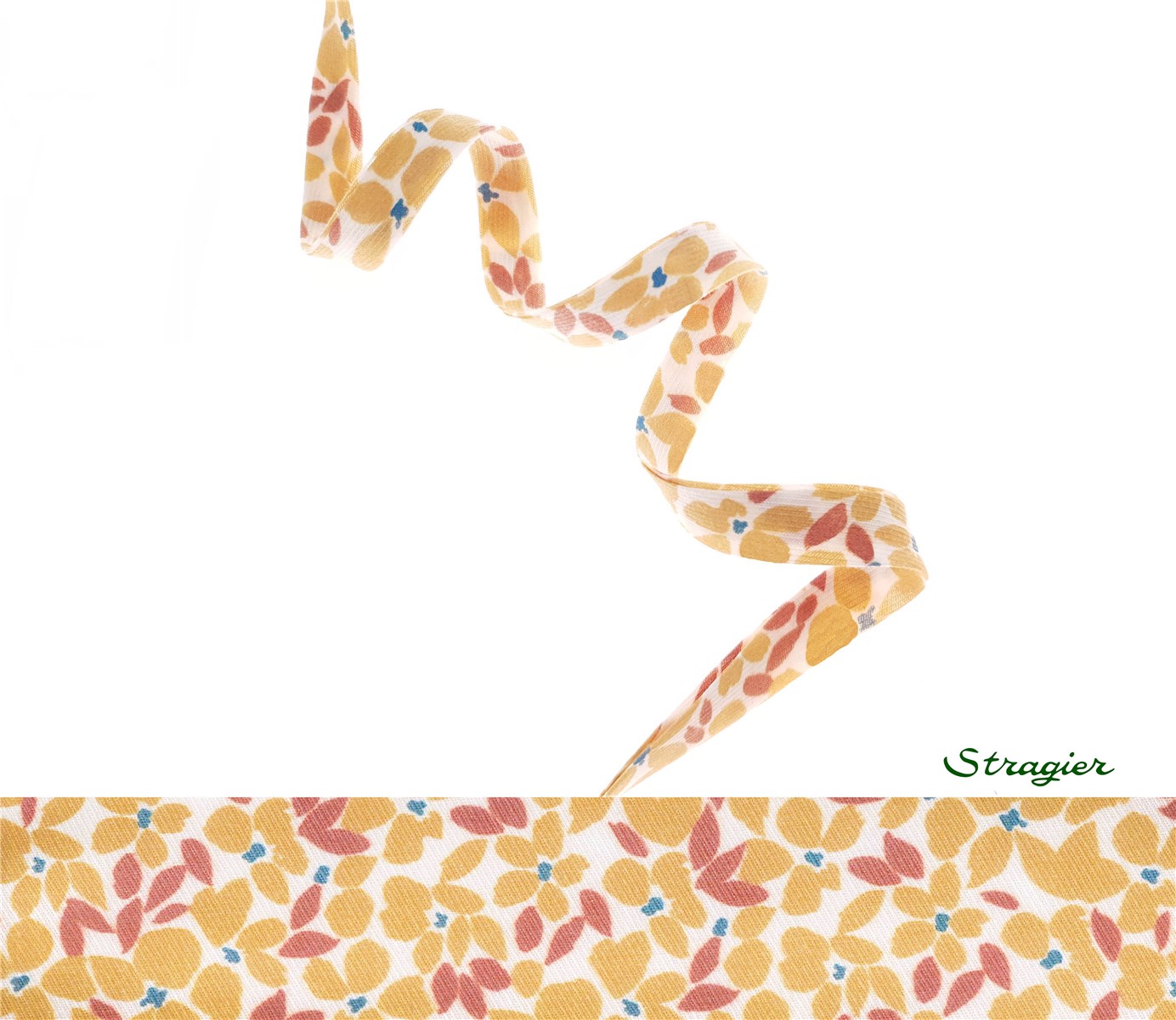 Biais Caresse - UNE - Mini-Florie - Millet - 10 mm