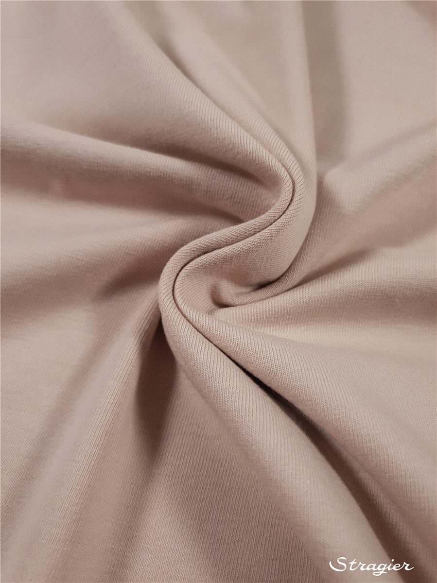 Cotton Jersey - stretch - Organic - 200gr/sqm - uni - Peau clair