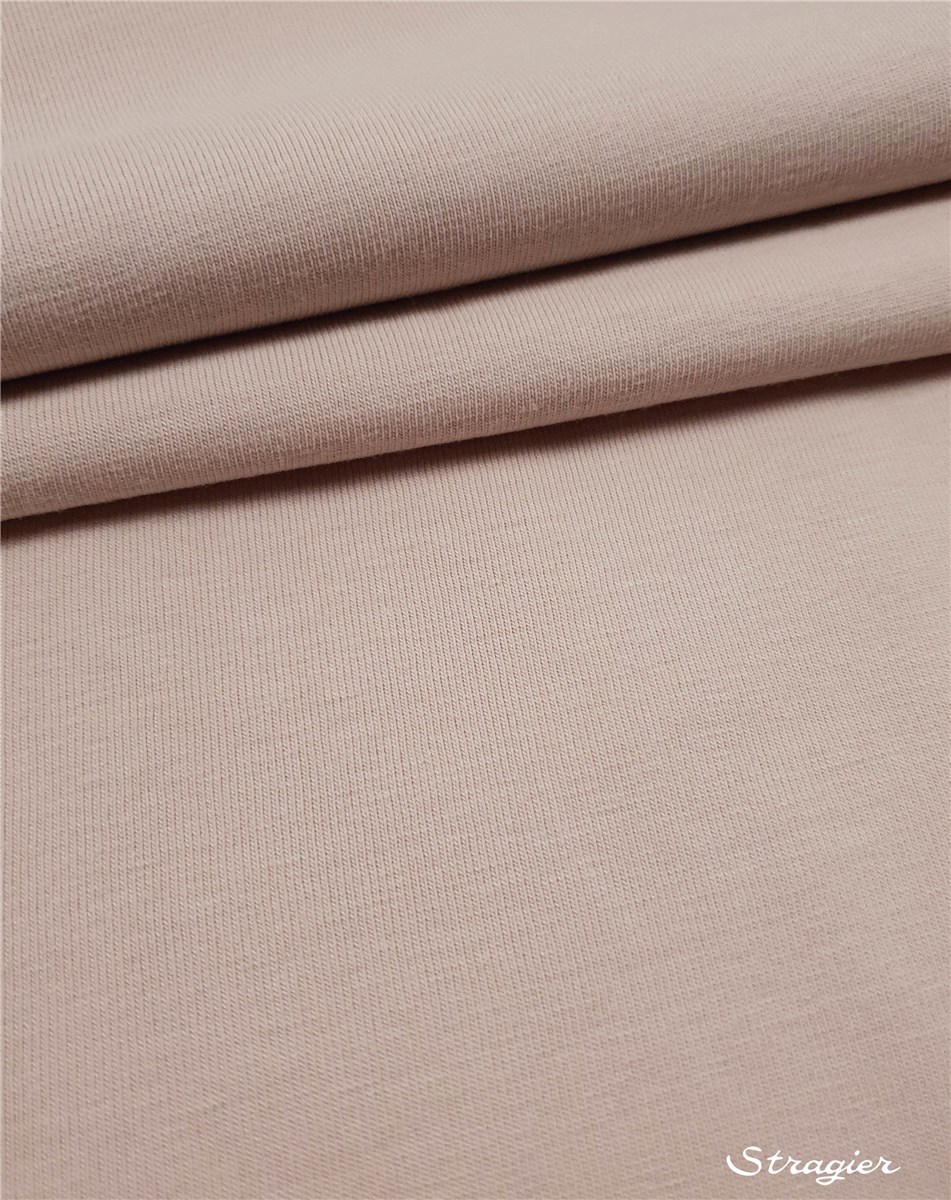 Jersey Coton Stretch BIO 200g/m² - uni - Peau clair