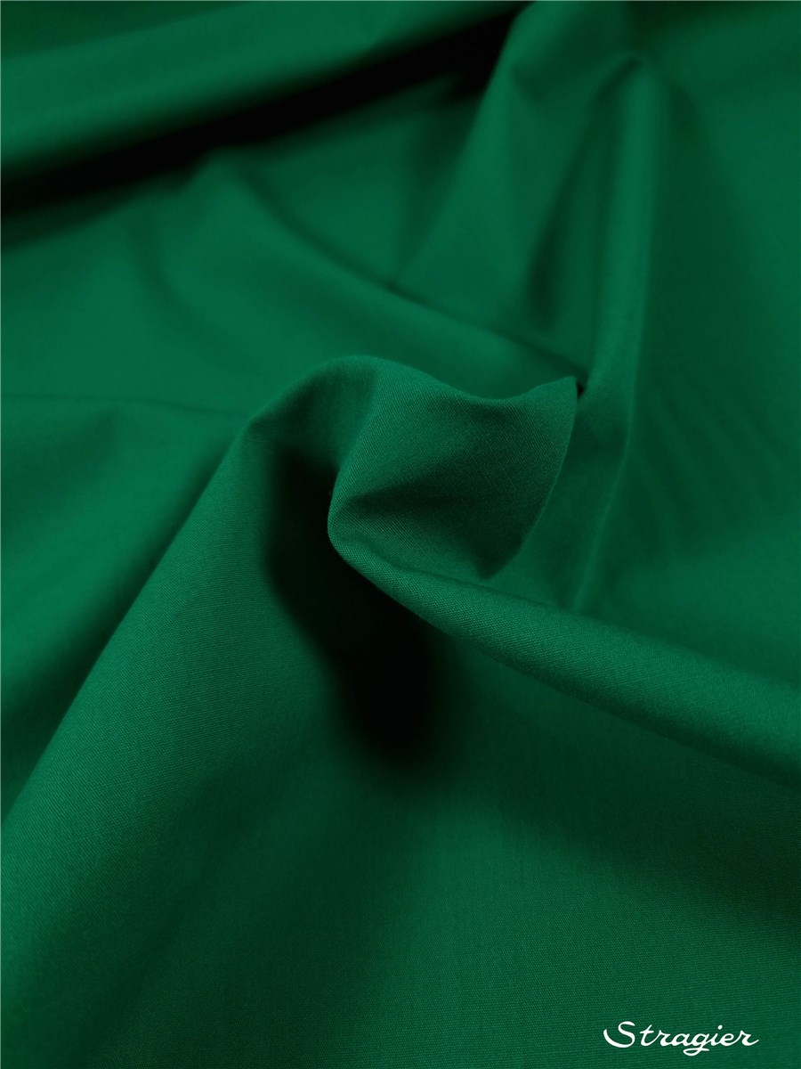 Popeline 59 fils/cm - Uni - Emeraude