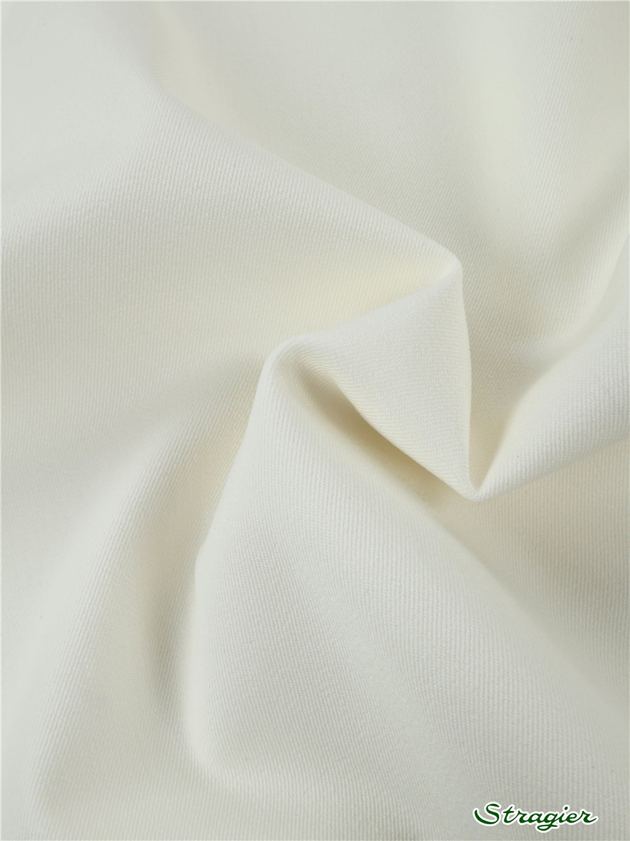 Coton Sergé Bi-stretch 290g/m² - uni - Ivoire