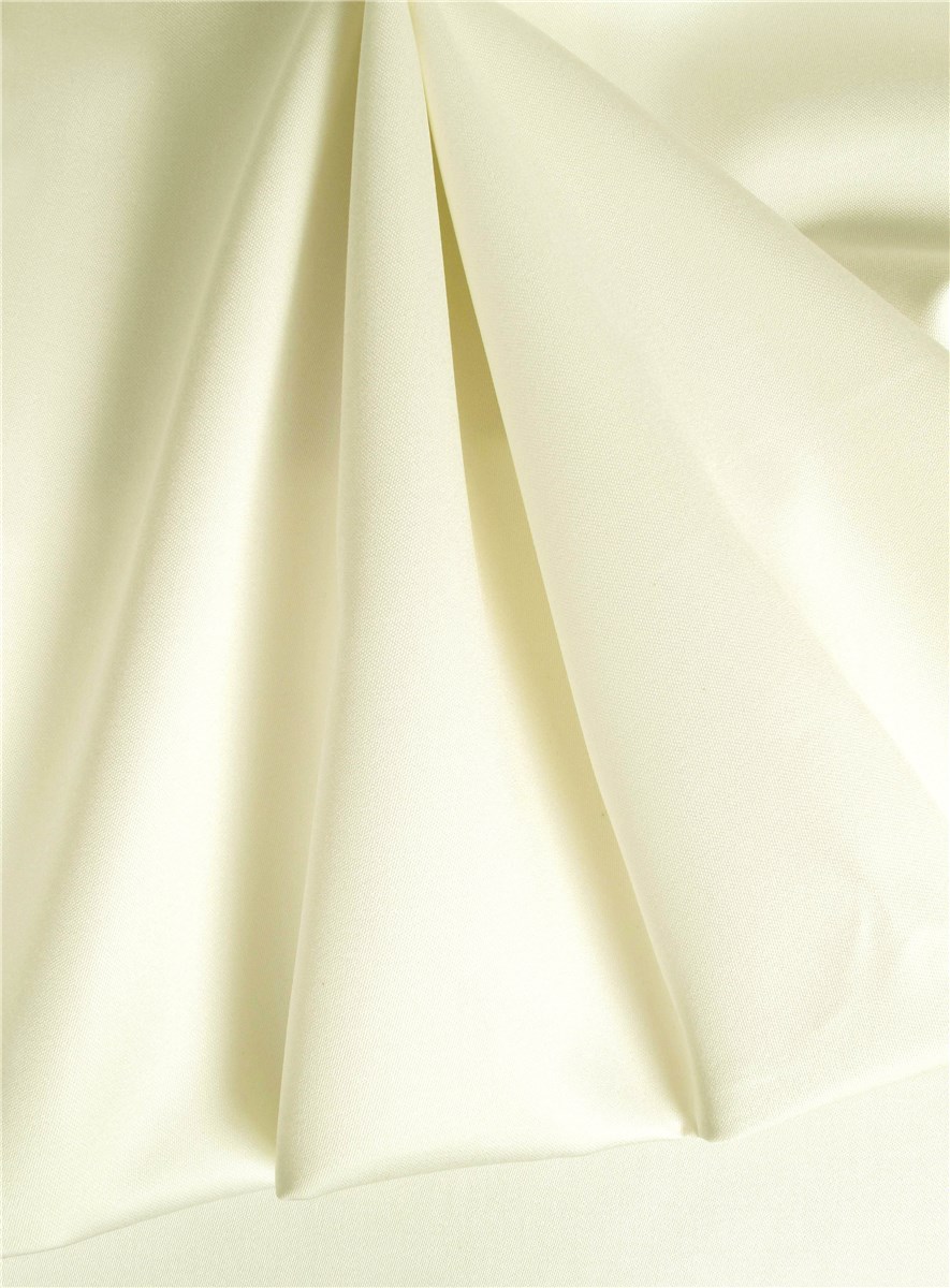 Satin Cuir - Pur Coton - Uni - Vanille-Tilleul