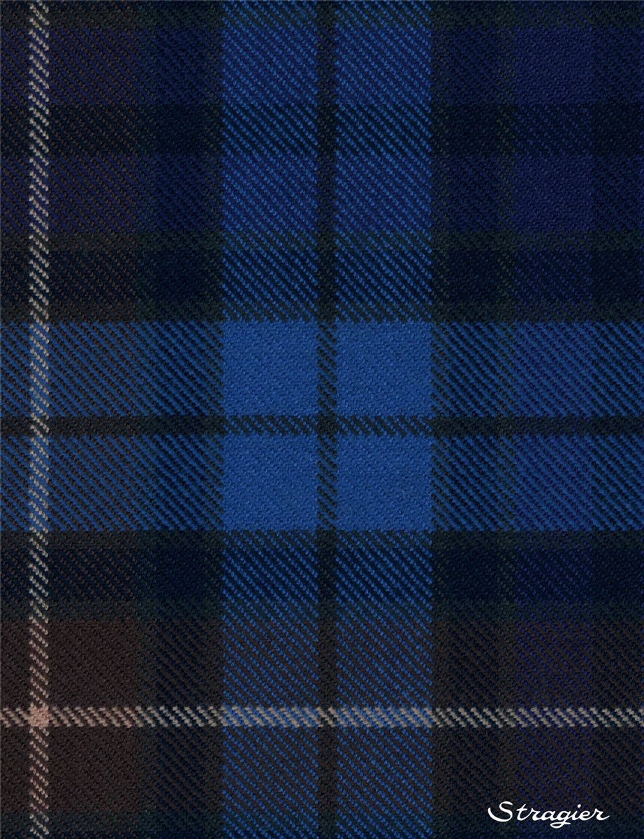 Pure Wool Tartan - Buchanan Blue - -