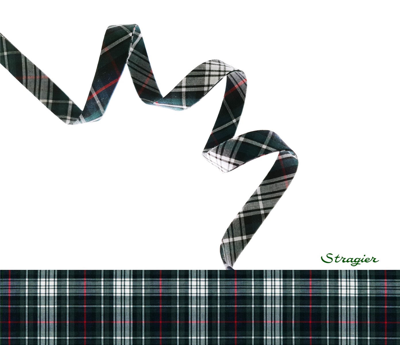 Tartan checks Bias Binding - Mackenzie Dress Modern mini - - - 10 mm