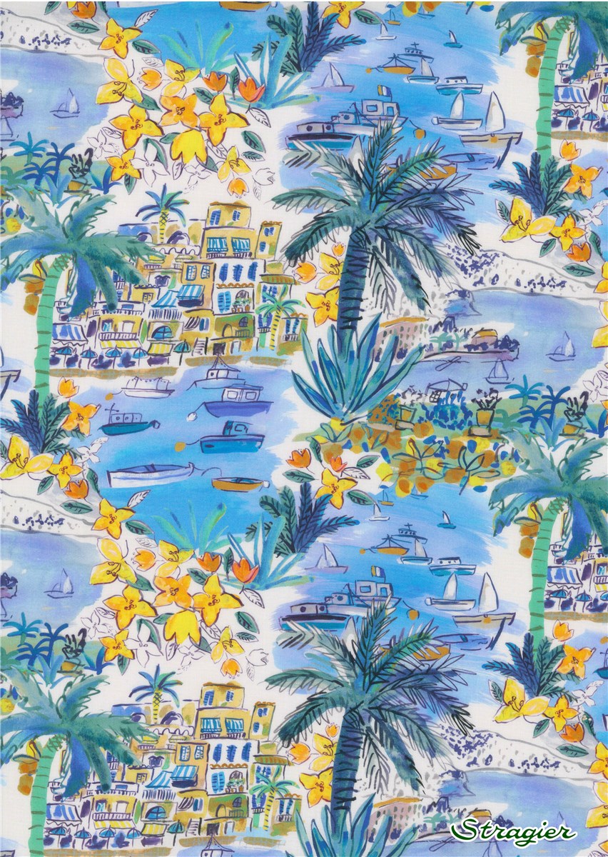 Liberty Tana Lawn - Cape Vista - Bouton d'or