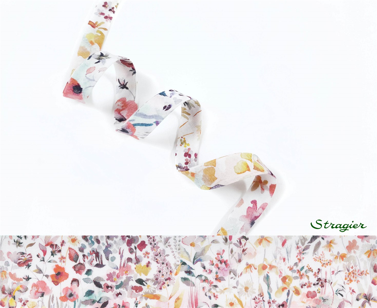 Biais Liberty - Felda - Peach - 10 mm