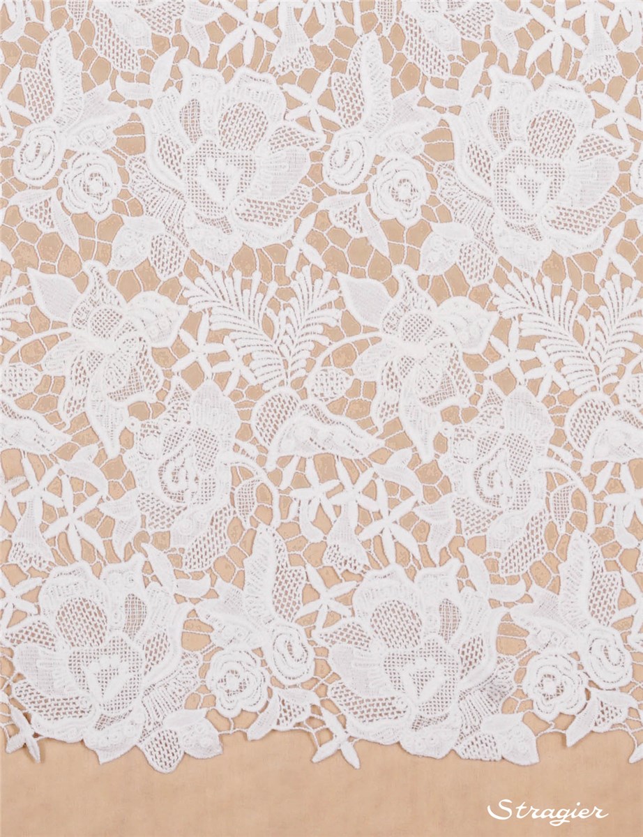 Guipure Lace - Kerlesca - Stragier Porcelain - 125 cm