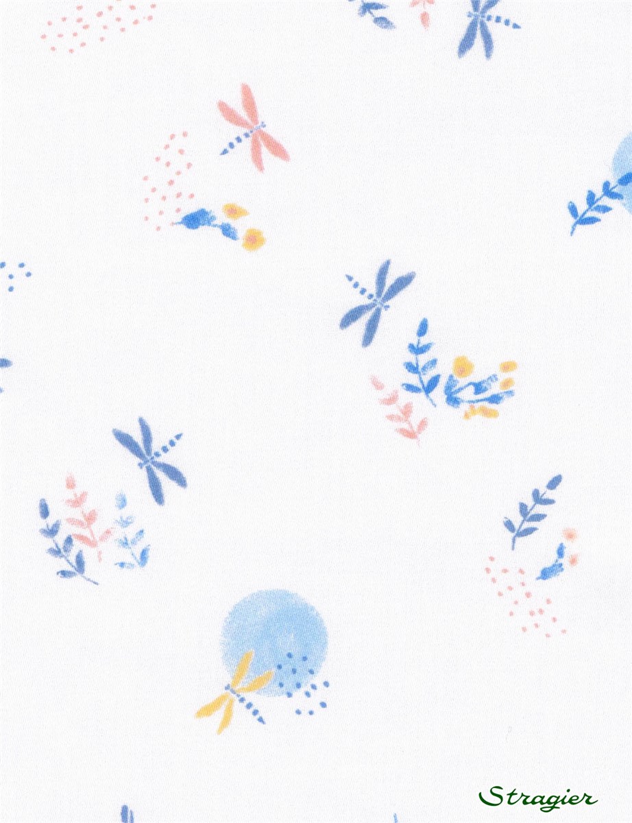 Pur Coton - Soyeux - UNE - Libellule - Mediterranean 