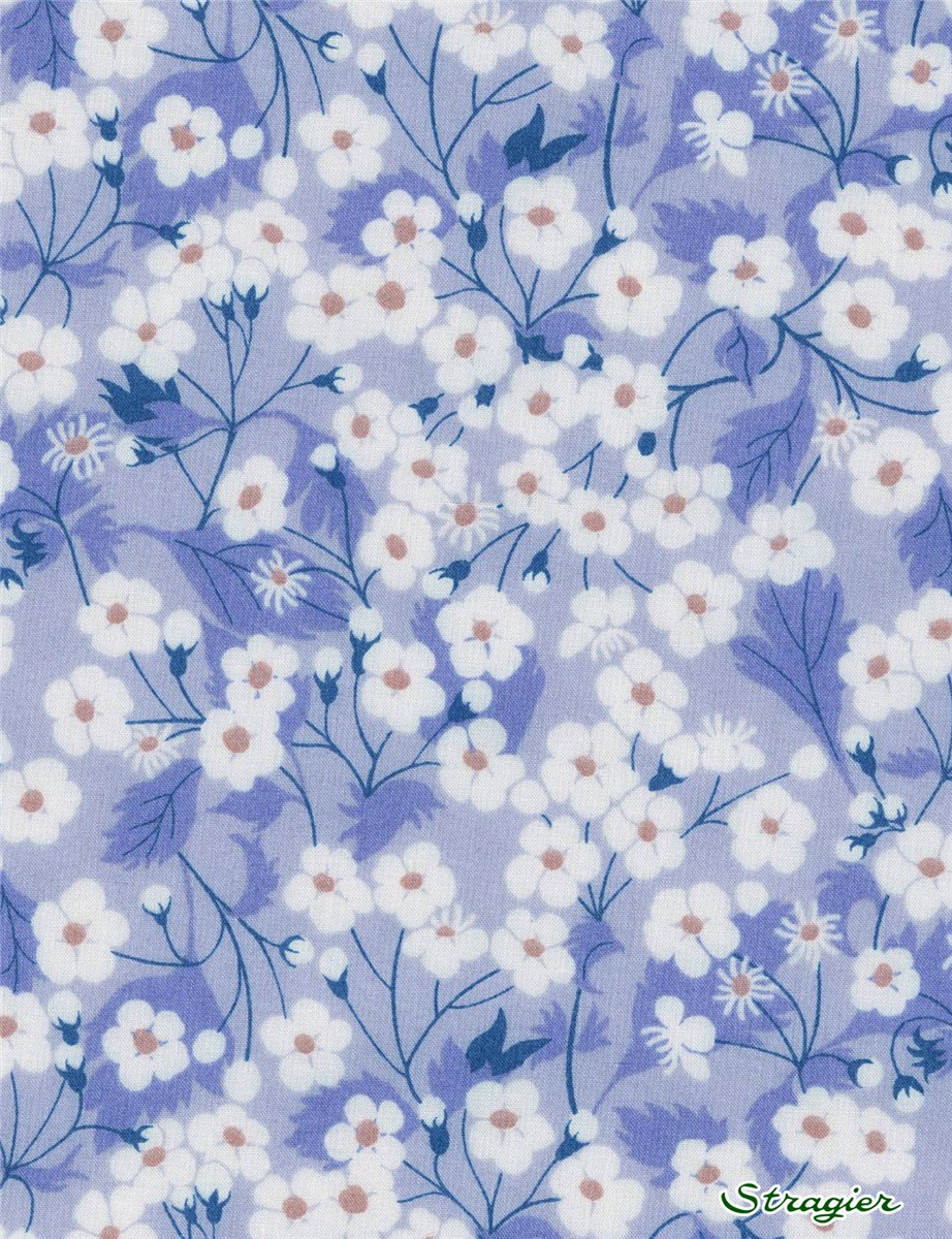 Liberty Tana Lawn BIO - 1033 Mitsi - Bleuet 