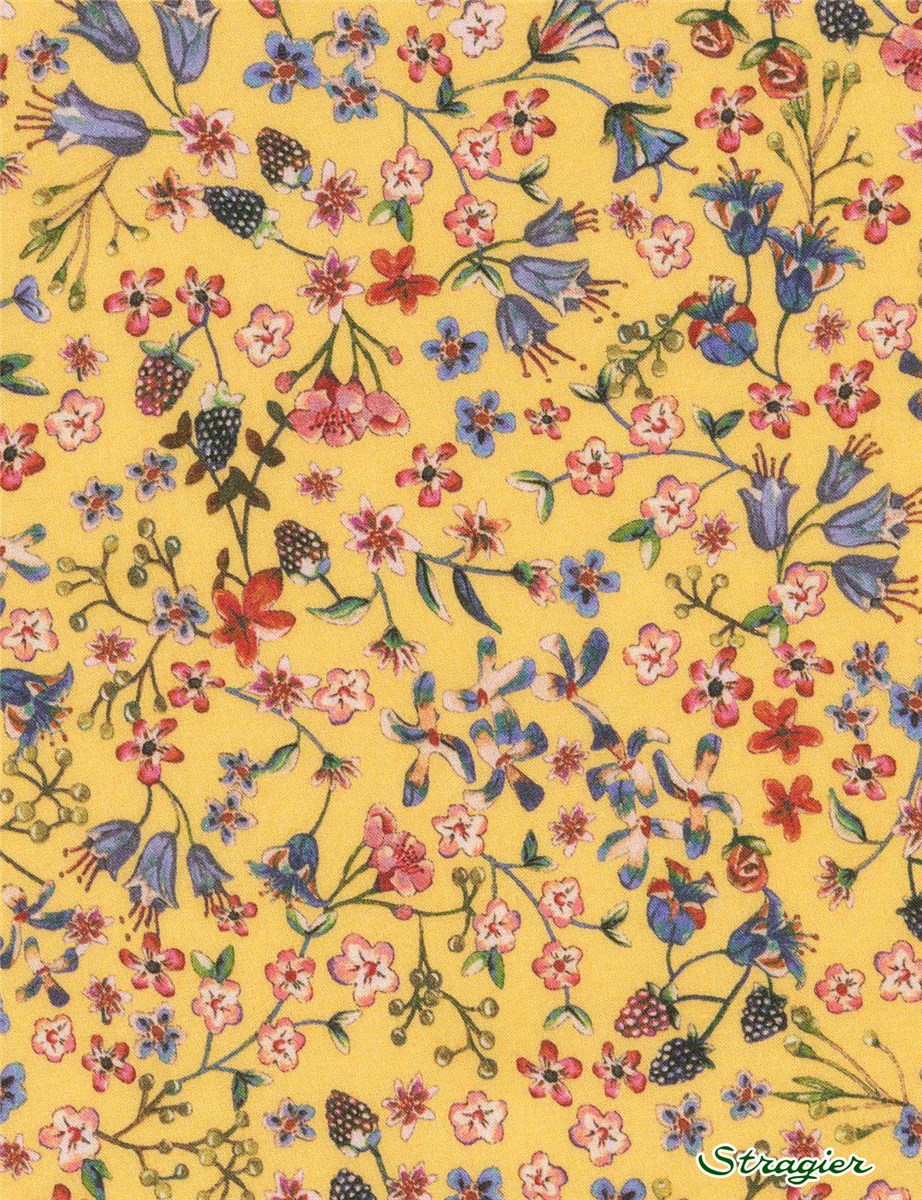 Liberty Tana Lawn BIO - 5272 Donna Leigh - Camomille