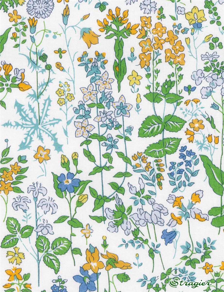 Liberty Tana Lawn BIO - 9014 Field Flowers - Capucine