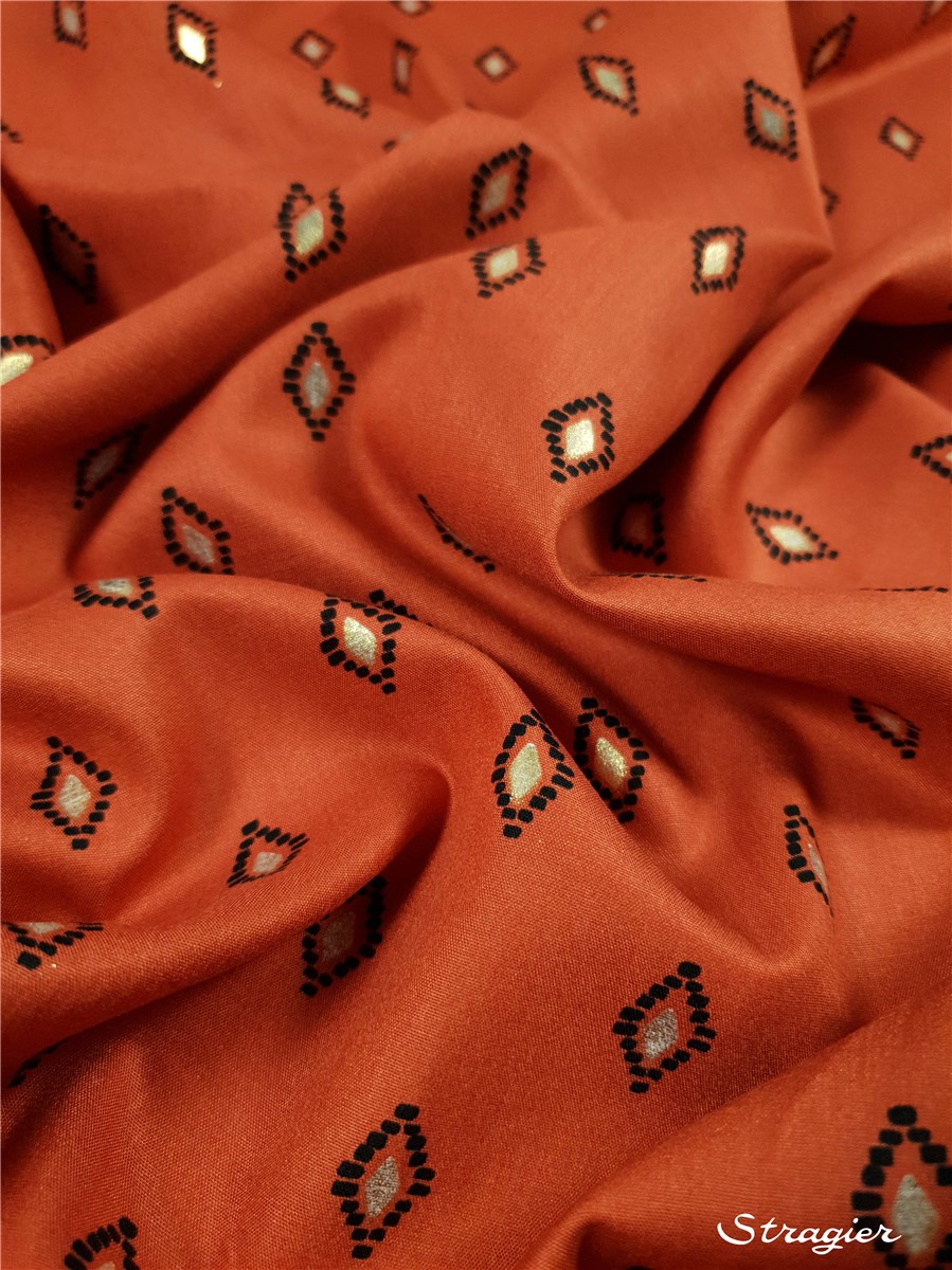 Javanaise Viscose - Gold Touch - Eline - Corail-Or