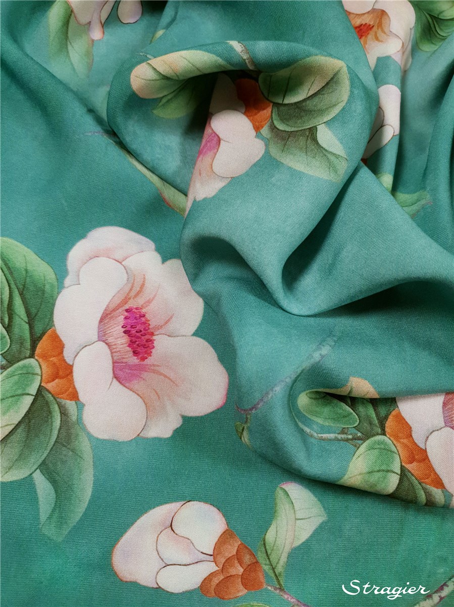 Javanaise Viscose - Marelia - Aqua Green