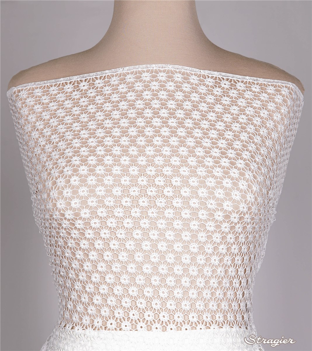 Guipure Coton - Vannerie - Porcelaine Stragier - 130 cm
