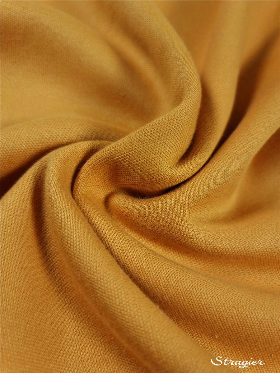 Tricot - Pur coton - UNE - uni - Safran