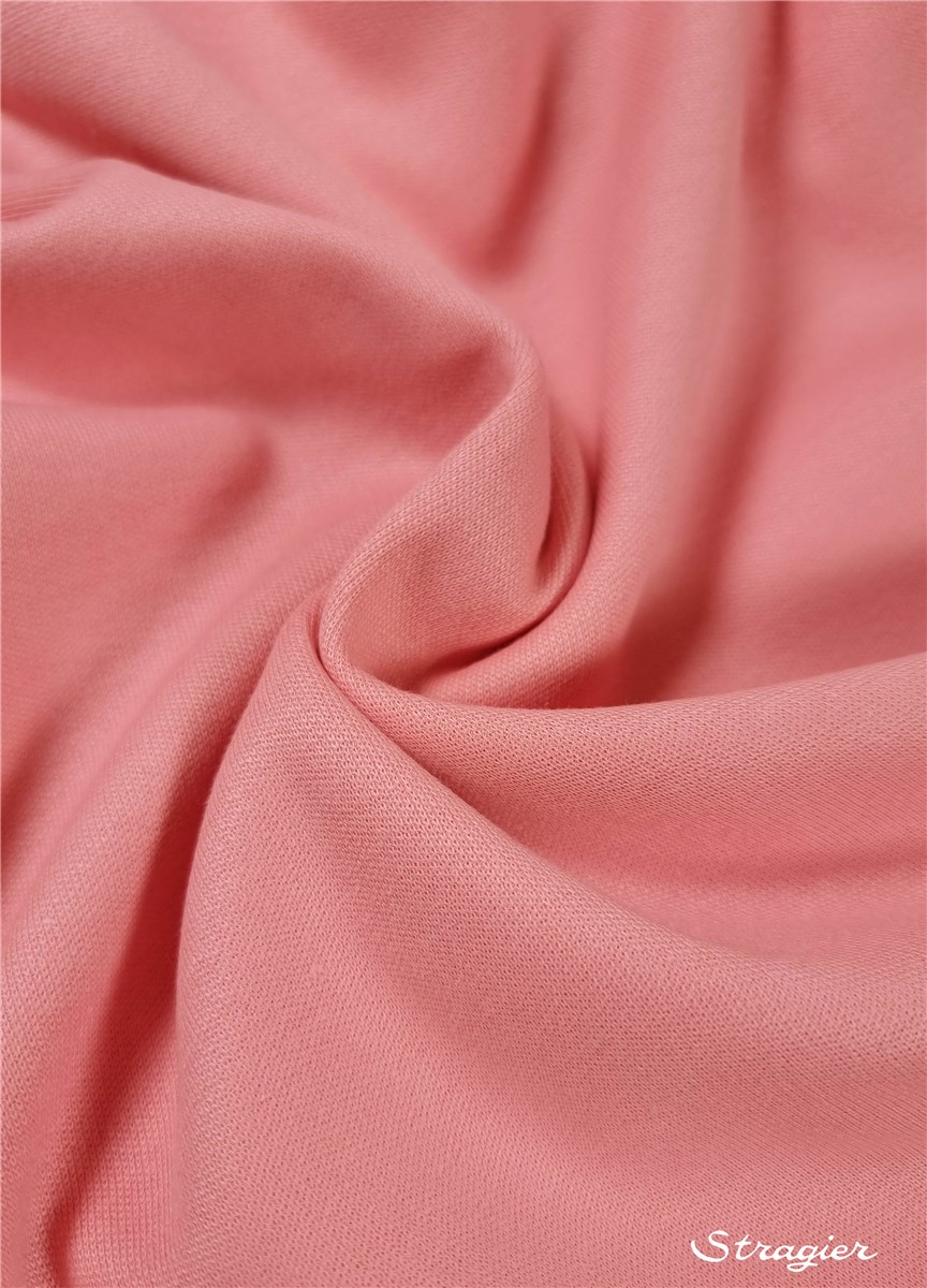 Tricot - Pur coton - UNE - uni - Sorbet rose