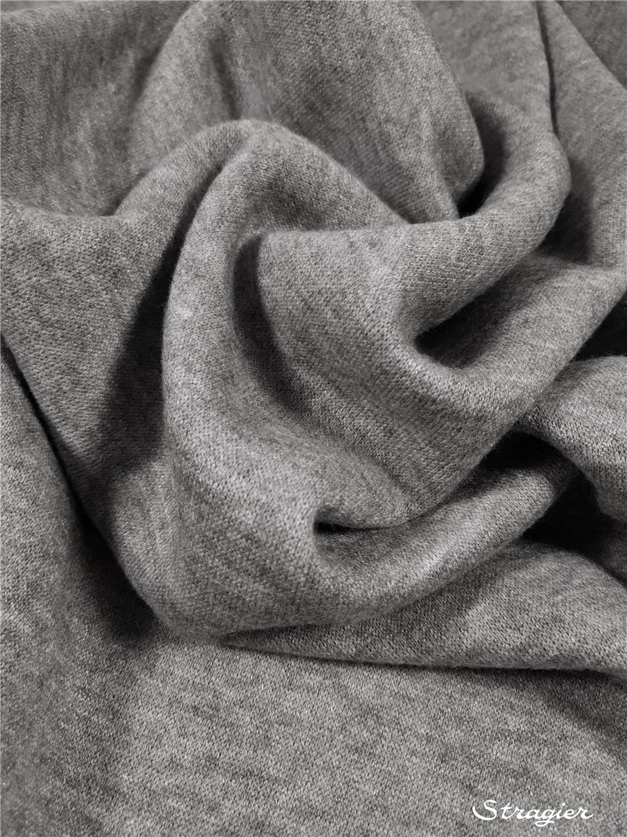 Knitted Fabric - Soft - uni - Gris Argent