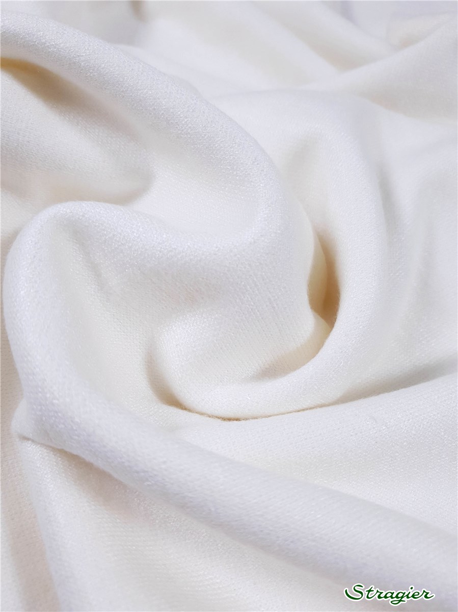 Knitted Fabric - Soft - uni - Stragier Ivory