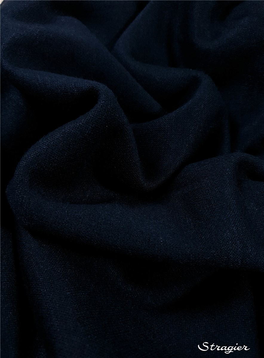 Maille moelleuse - uni - Marine foncé 