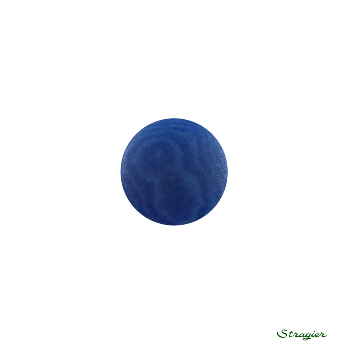 Ivory-Nut Buttons - à queue - Bleu Méditerranée - 11 mm