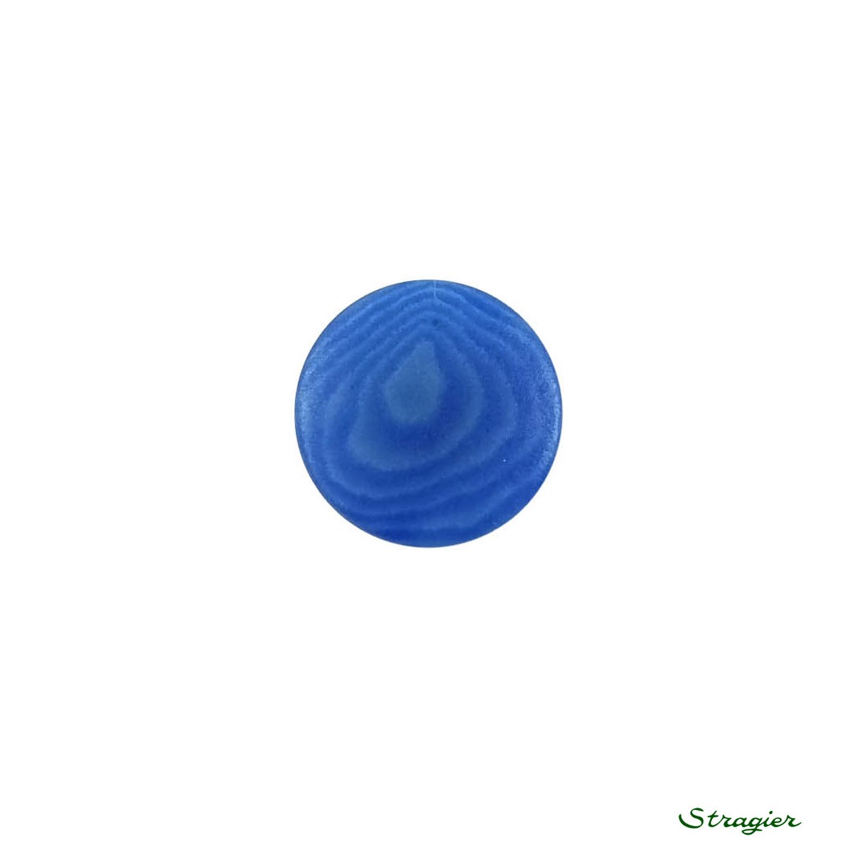 Ivory-Nut Buttons - à queue - Bleu Optimiste - 11 mm