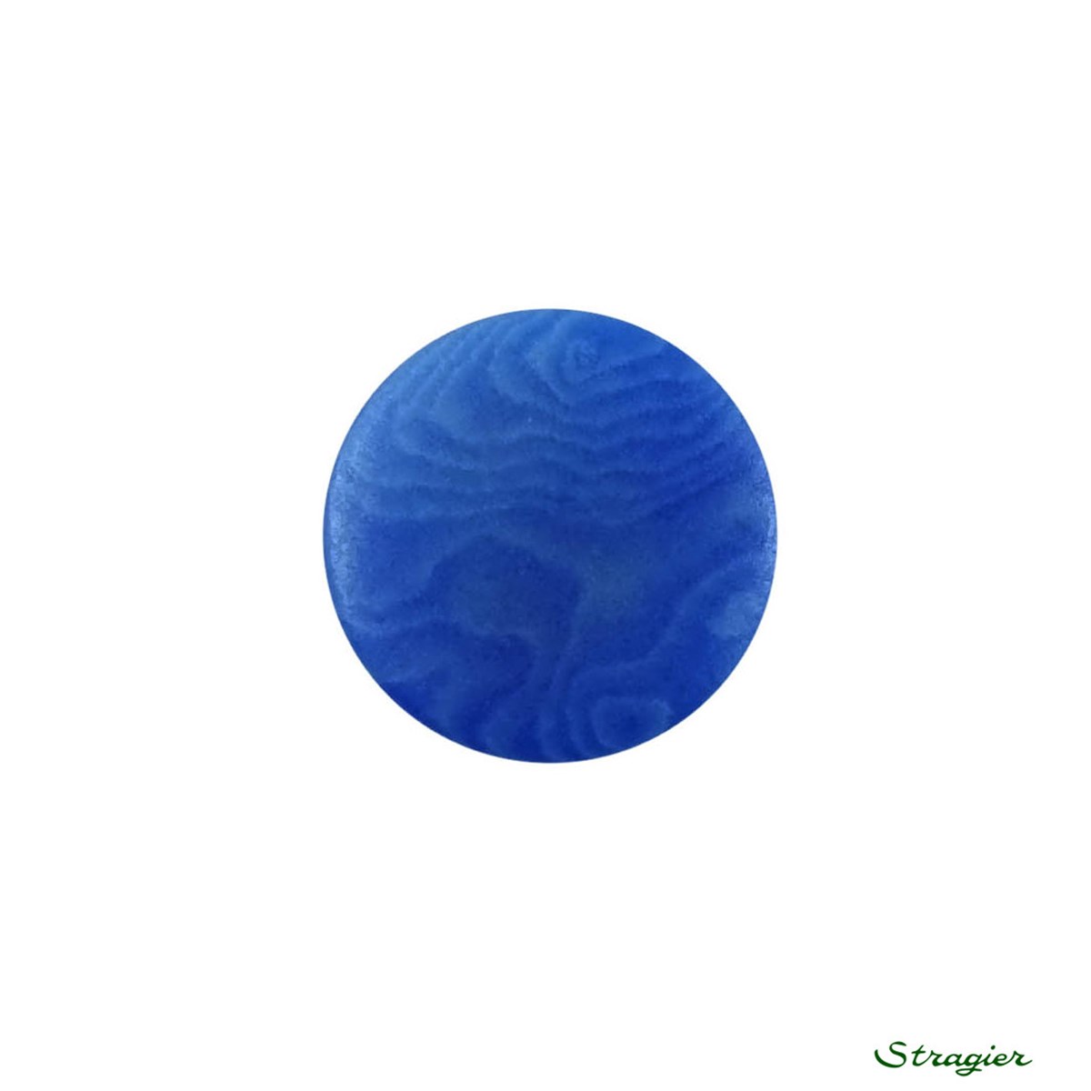 Ivory-Nut Buttons - à queue - Bleu Optimiste - 15 mm