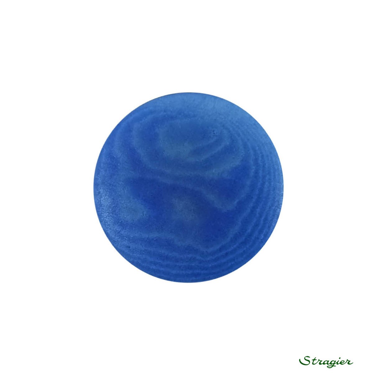 Ivory-Nut Buttons - à queue - Bleu Optimiste - 18 mm