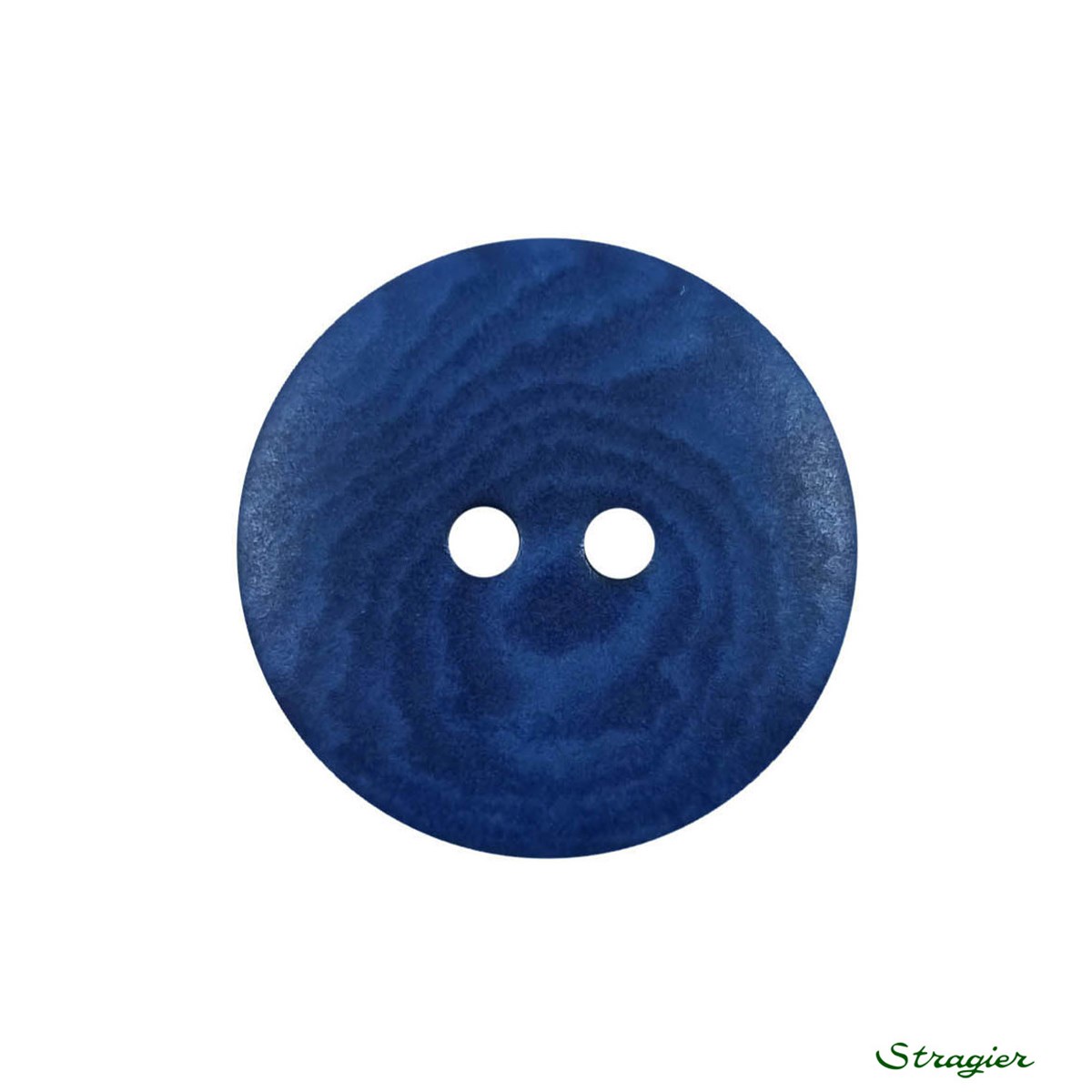 Ivory-Nut Buttons - 2 trous - Bleu Océan - 20 mm