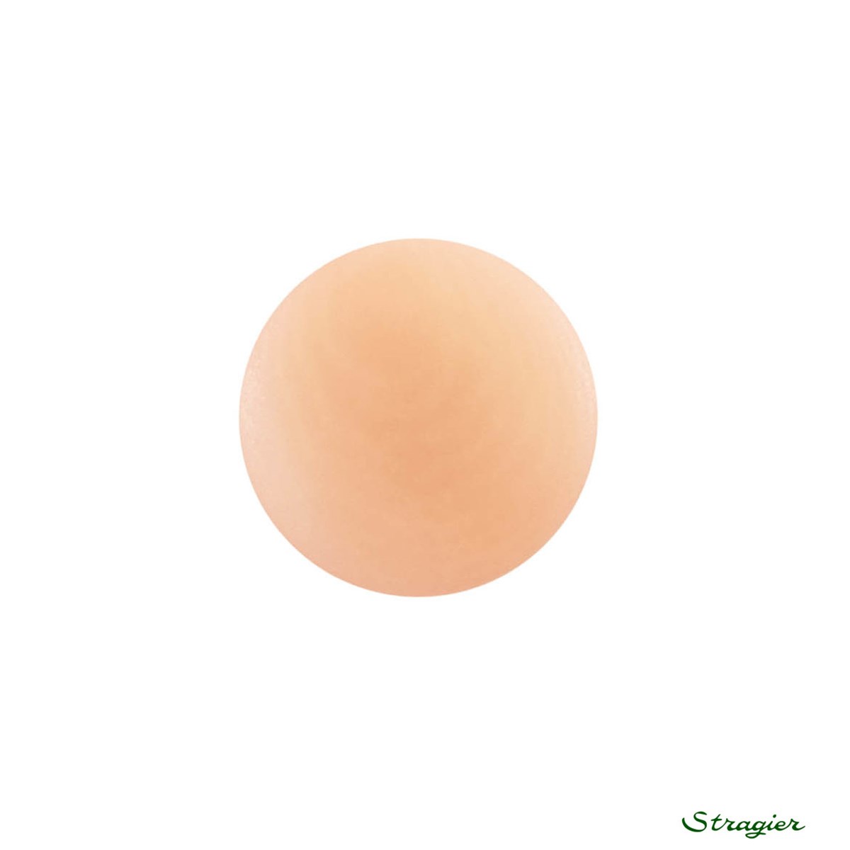Ivory-Nut Buttons - à queue - Pêche clair - 15 mm