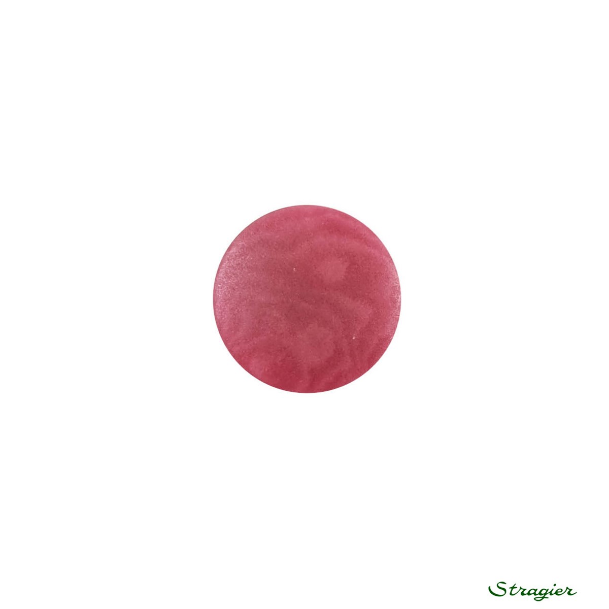 Boutons Corozo - à queue - Framboise givrée - 11 mm