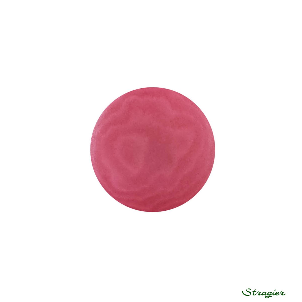 Ivory-Nut Buttons - à queue - Framboise givrée - 15 mm