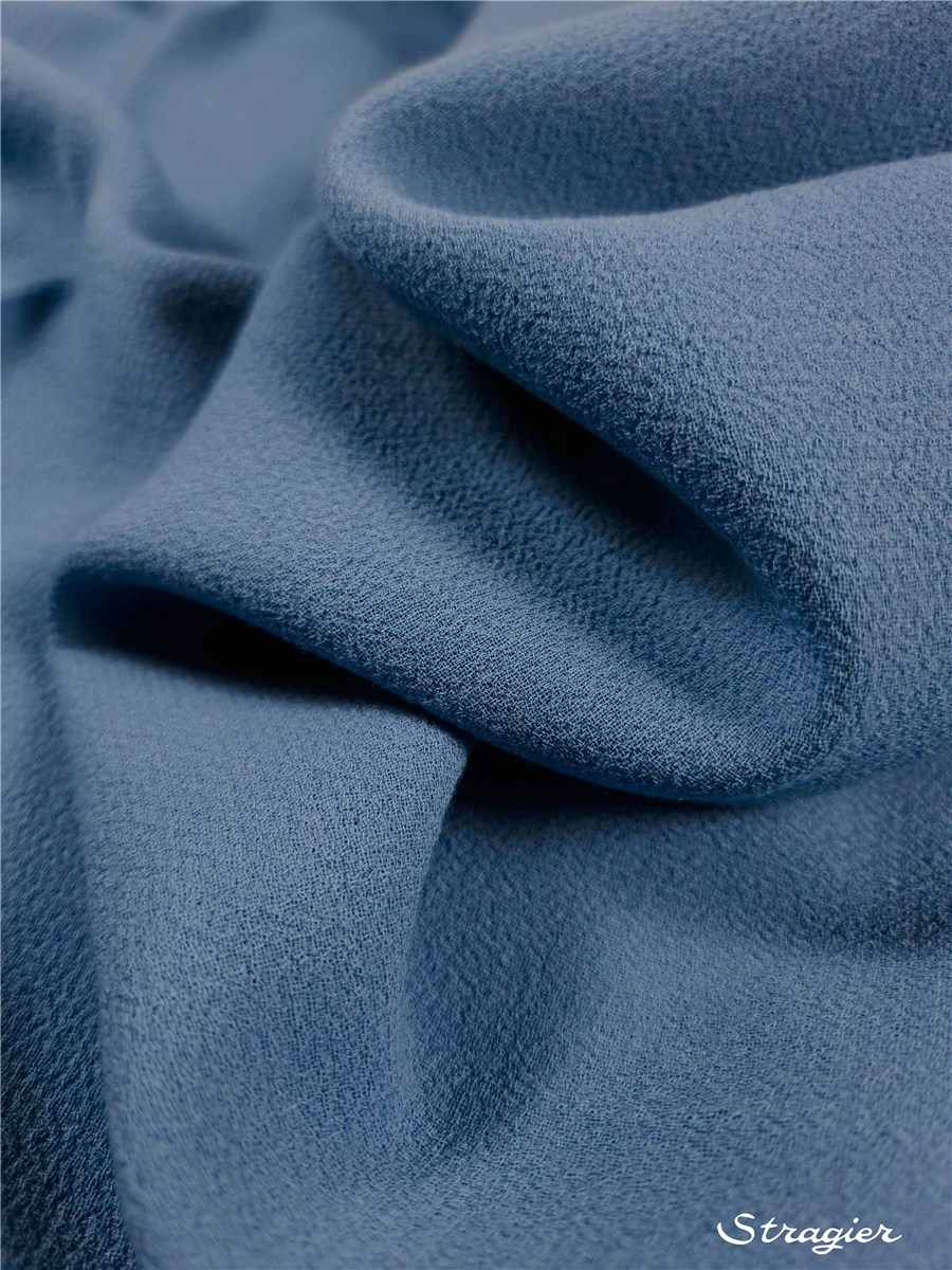 Double Wool Crepe - Plain - Moon Shadow