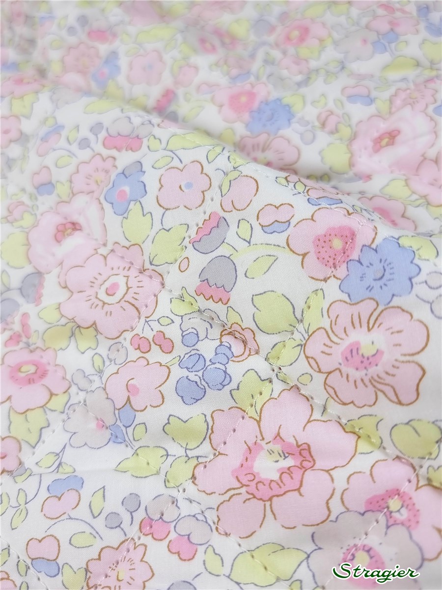Liberty Quilted Fabric - 2019 Betsy - Dragée