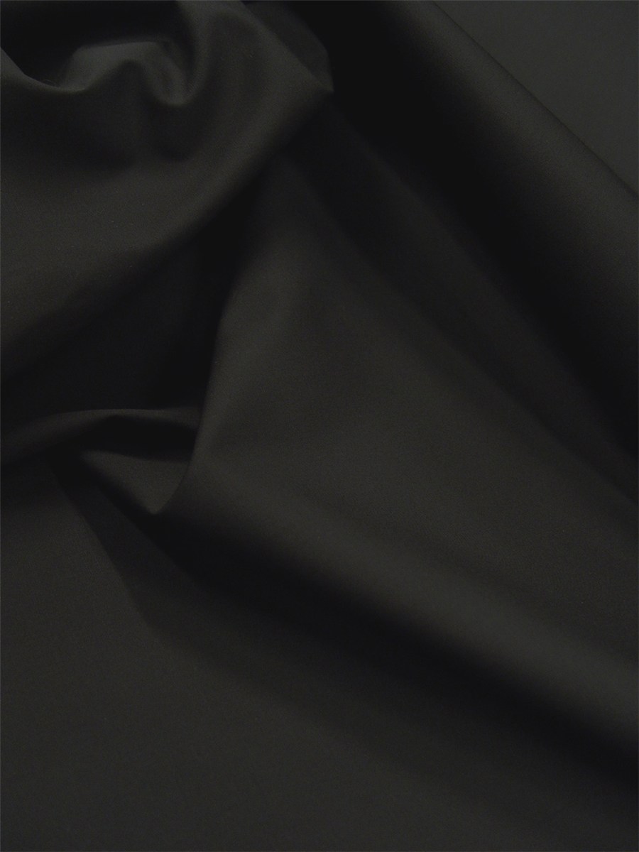 Poplin 59 threads/cm - Plain - Noir