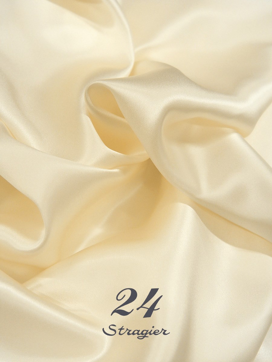 Silk Satin Crepe - Plain - Stragier Vanilla - Cream