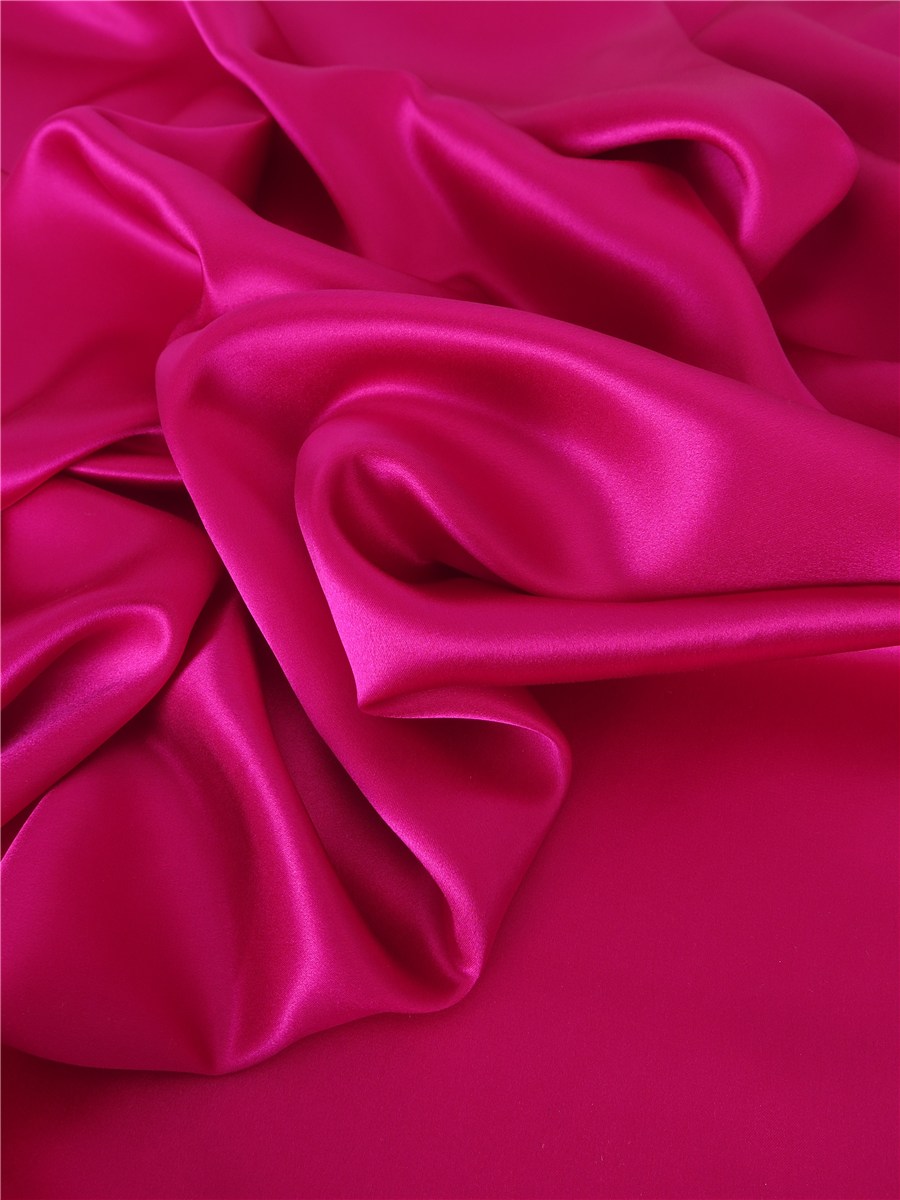 Silk Satin Crepe - Plain - Azalea