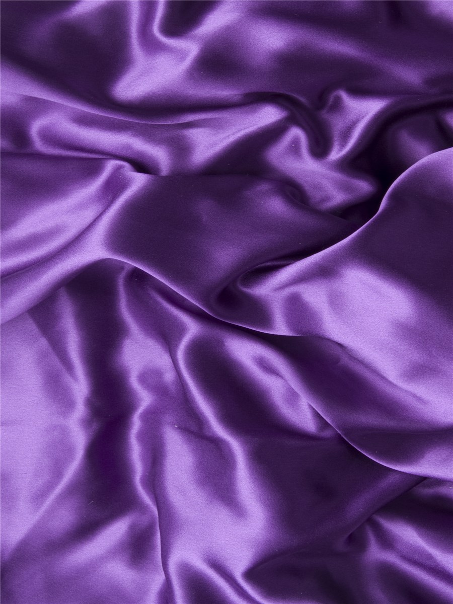 Silk Satin Crepe - Plain - Bilberry