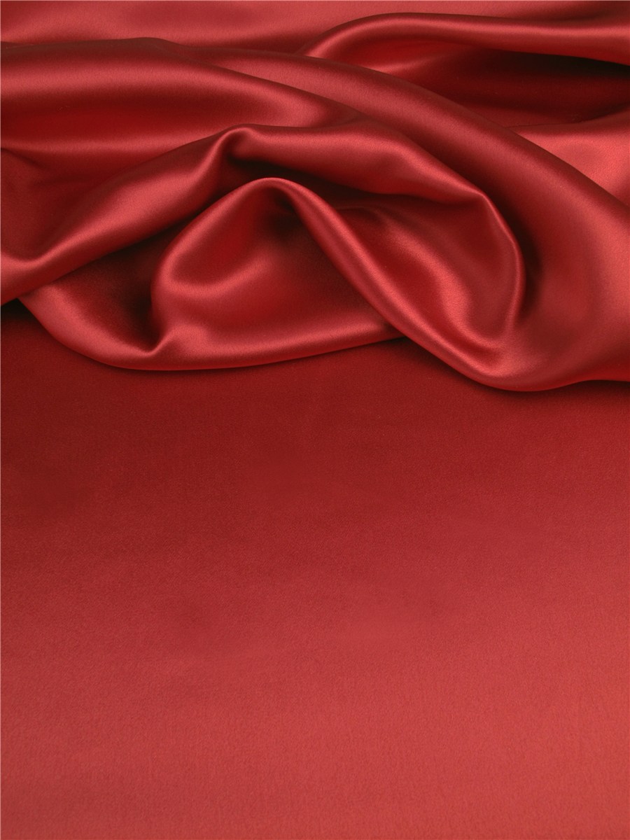 Silk Satin Crepe - Plain - Burgundy