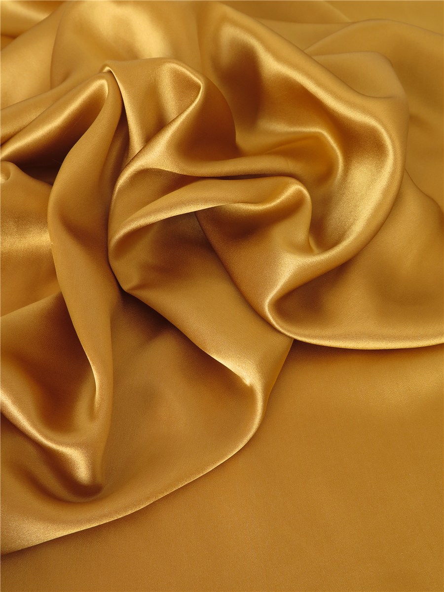 Silk Satin Crepe - Plain - Camel