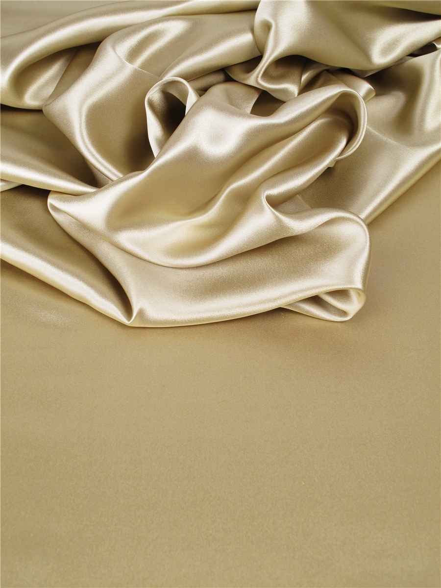Silk Satin Crepe - Plain - Fawn