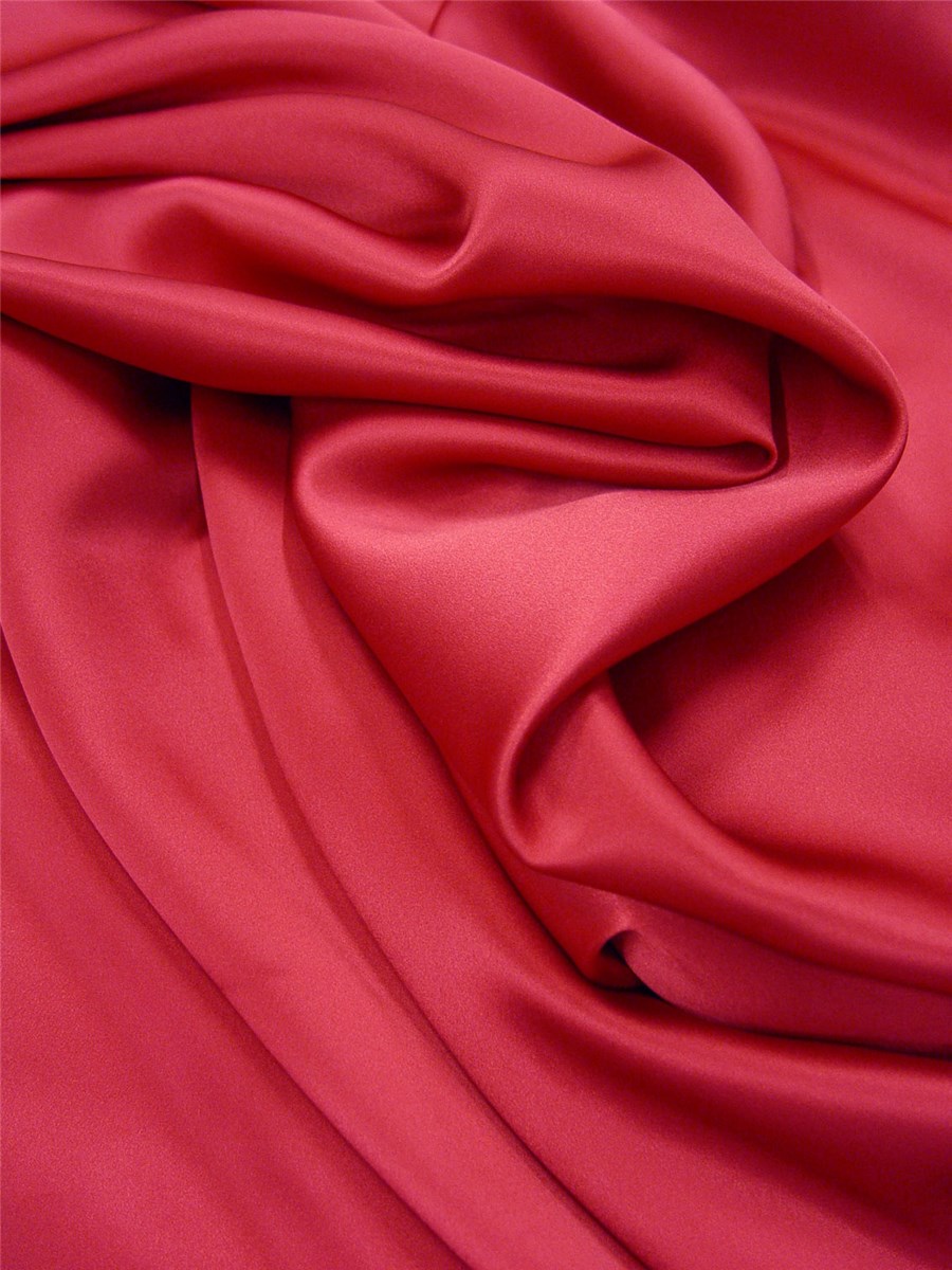 Silk Satin Crepe - Plain - Fuchsia
