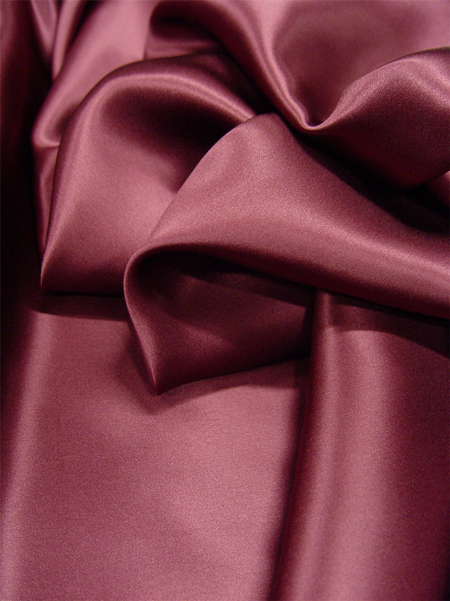 Silk Satin Crepe - Plain - Garnet