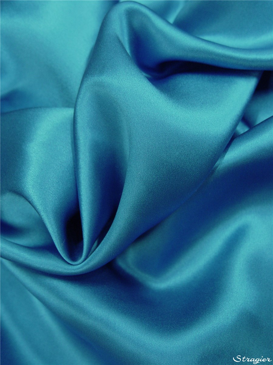 Silk Satin Crepe - Plain - Kingfisher