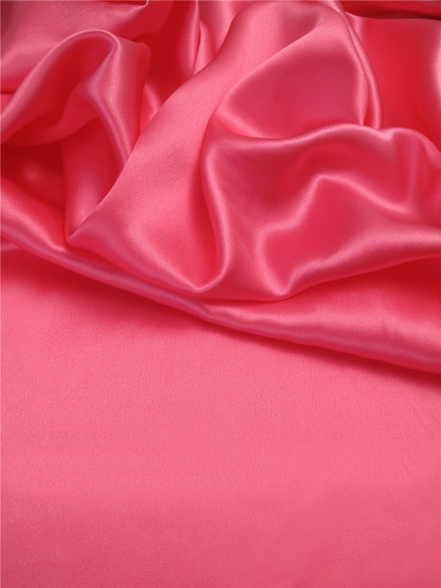 Silk Satin Crepe - Plain - Lipstick