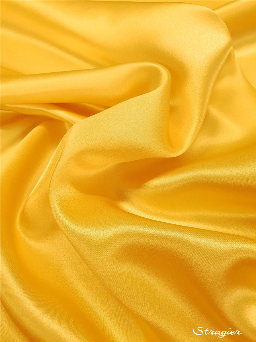 Silk Satin Crepe - Plain - Marigold