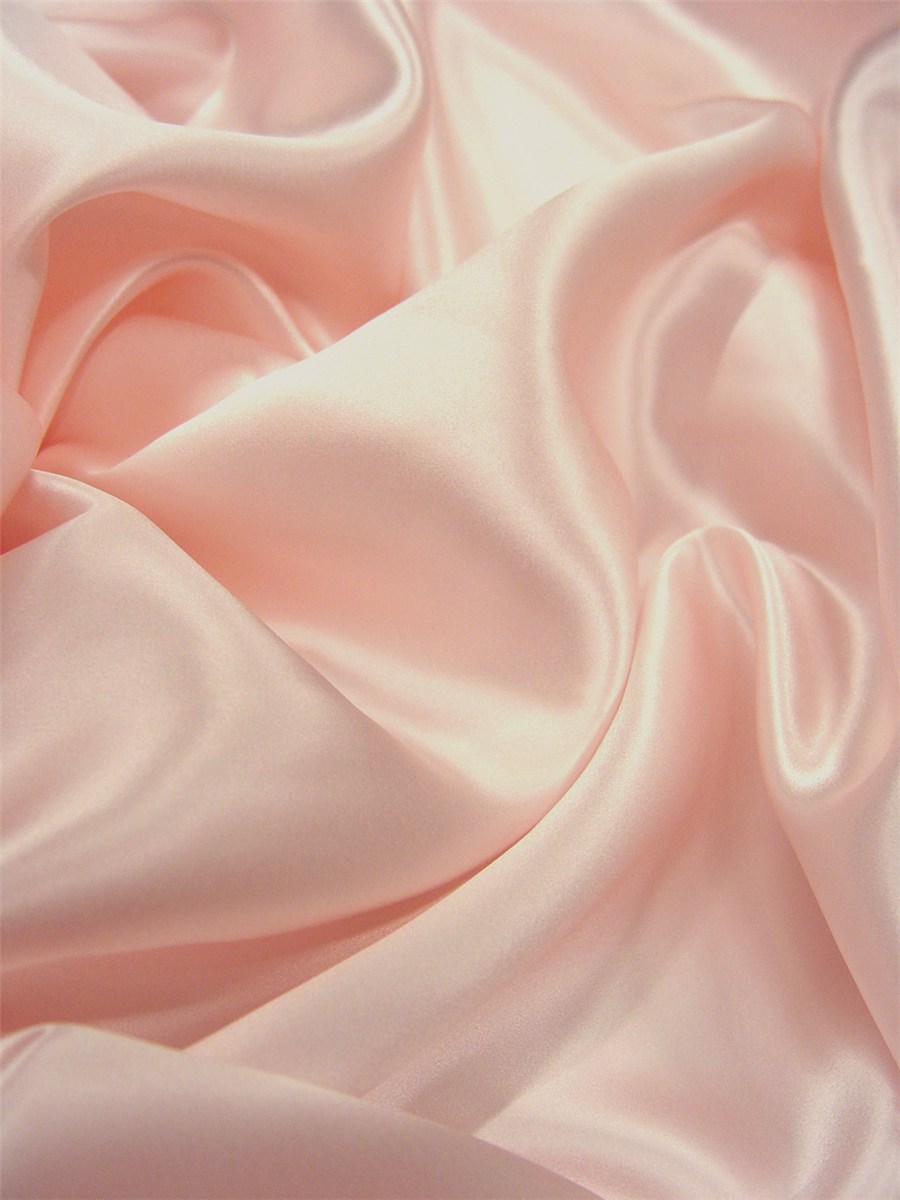 Silk Satin Crepe - Plain - Pale Pink