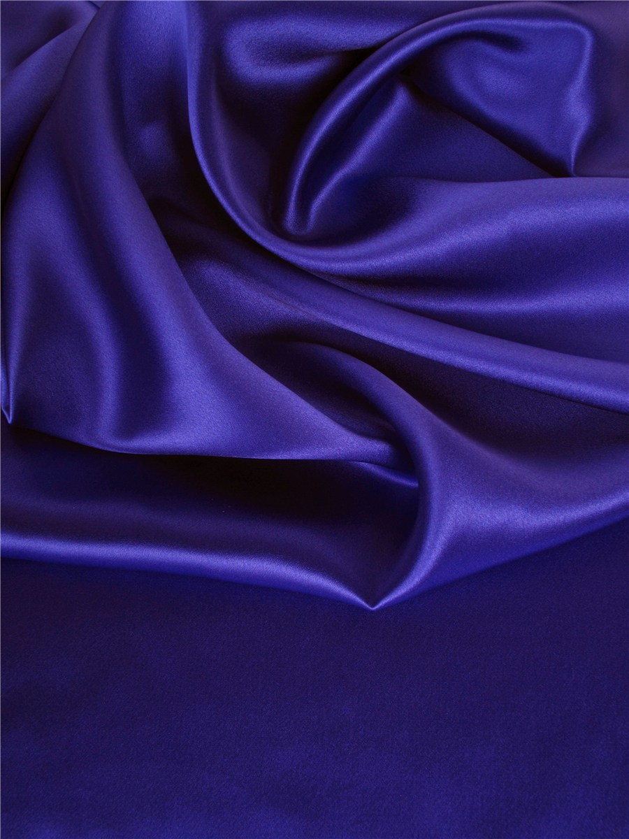 Silk Satin Crepe - Plain - Sapphire