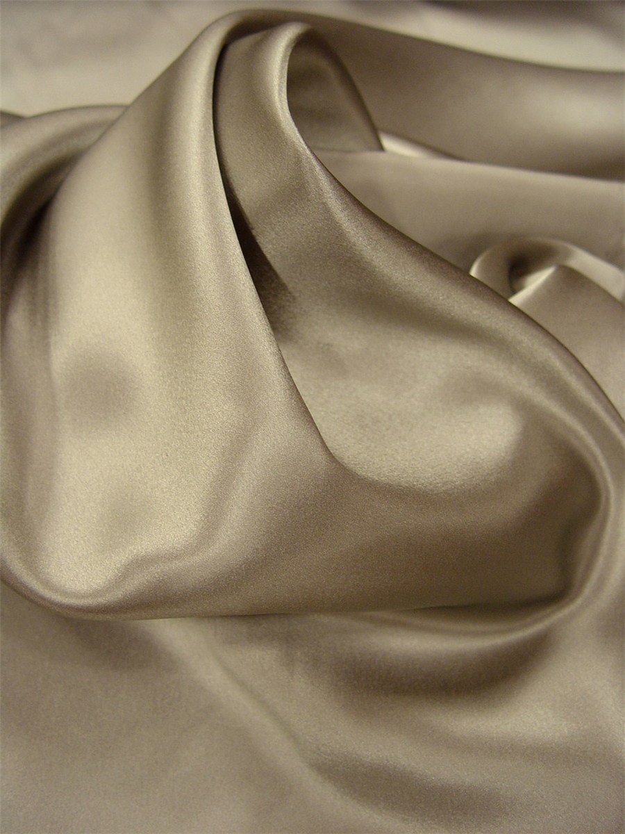 Silk Satin Crepe - Plain - Steel