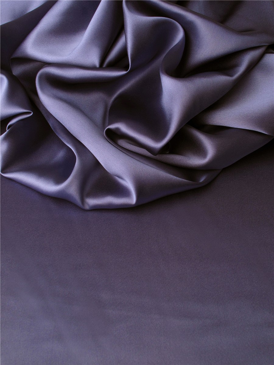 Silk Satin Crepe - Plain - Storm