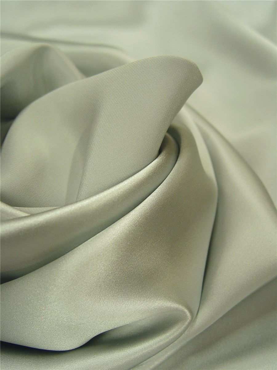 Silk Satin Crepe - Plain - Ice blue